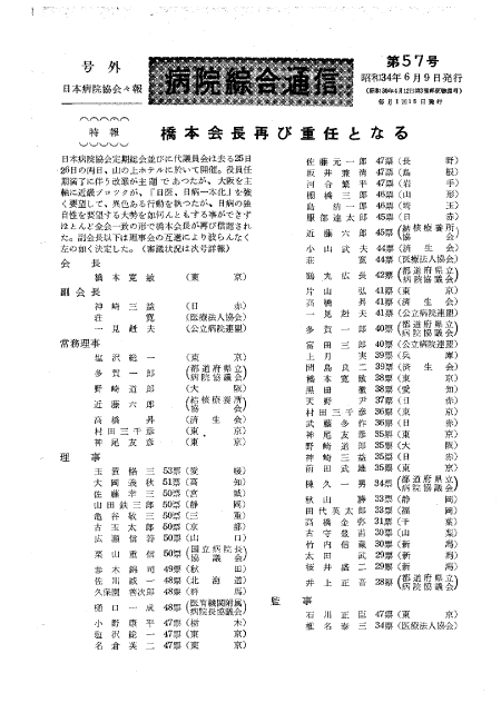 昭和34年（1959年)6月号号外 ／ 57号